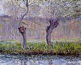 Claude Monet Willows in Spring painting